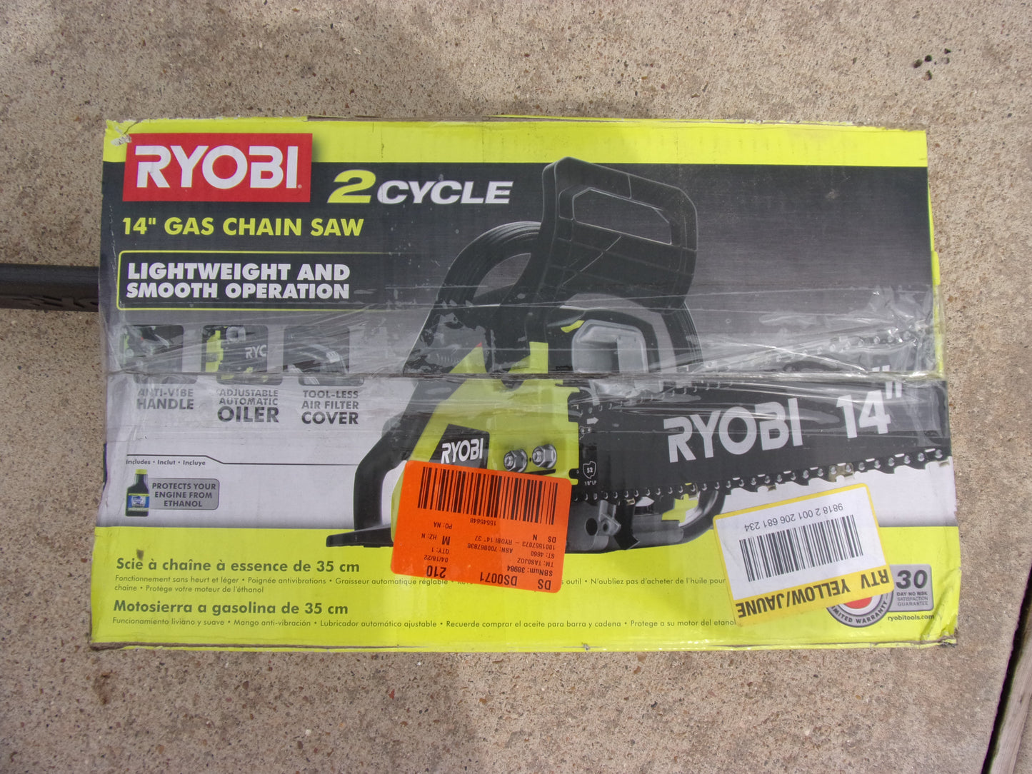 Ryobi 14 inch 2-Cycle Gas Chainsaw