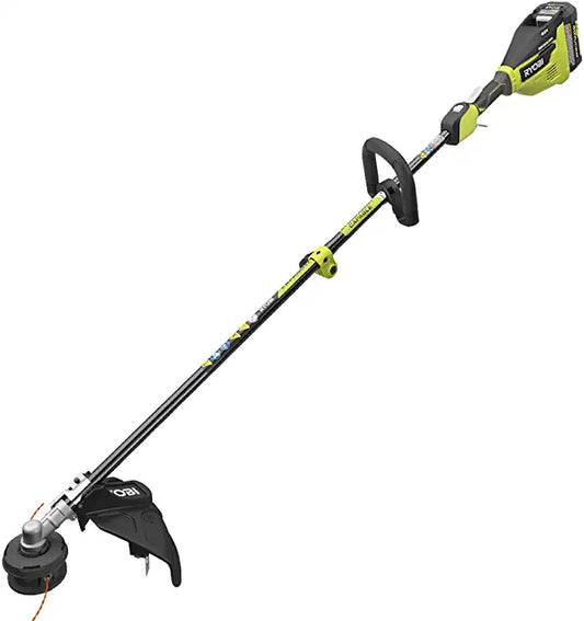 RYOBI 40-Volt Lithium-Ion Brushless Electric Cordless Attachment Capable String Trimmer 4.0 Ah Battery and Charger Included