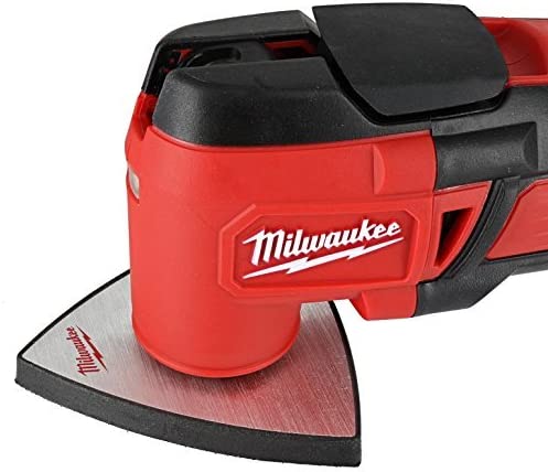 Milwaukee 2626-20 M18 18V Lithium Ion Cordless 18,000 OPM Orbiting Multi Tool with Woodcutting Blades and Sanding Pad with Sheets Included (Battery Not Included, Power Tool Only)