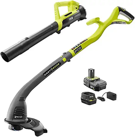 Ryobi ONE+ 18-Volt Lithium-Ion Corless 10' String Trimmer/Weed Eater & Leaf Blower combo w/ battery & charger