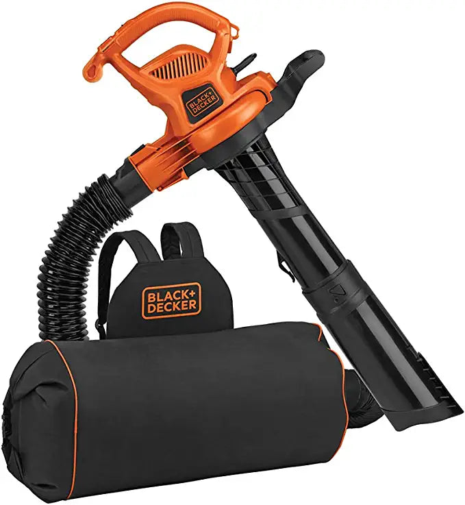 BLACK+DECKER 3-in-1 Electric Leaf Blower, Leaf Vacuum, Mulcher