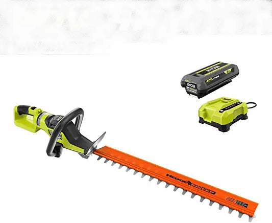 RYOBI 40V HP Brushless 24 in. Cordless Battery Hedge Trimmer with 2.0 Ah Battery and Charger