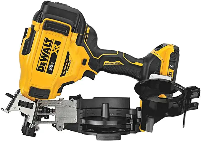 DeWALT DCN45RND1 20V 15 Degrees Lithium-Ion Cordless Coil Roofing Nailer Kit