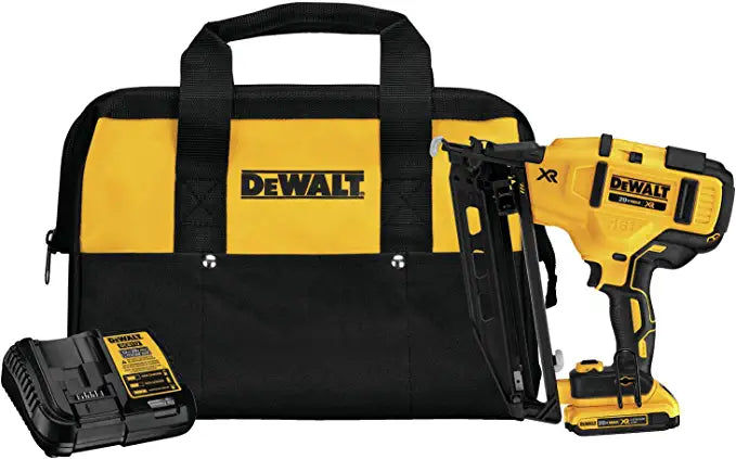 DEWALT 20V MAX* XR Finish Nailer, Angled, 16GA