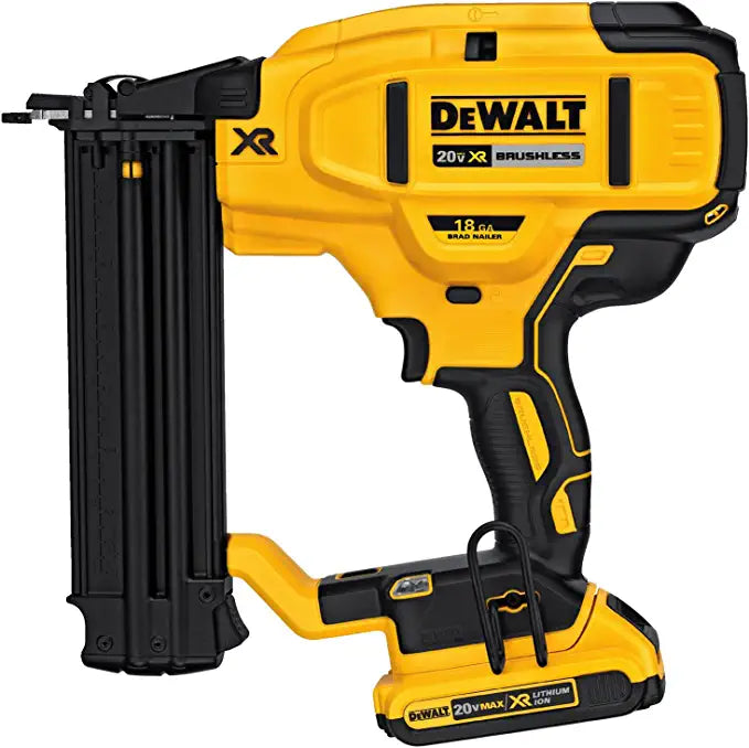 DEWALT 20V MAX* Cordless Brad Nailer Kit, 18GA