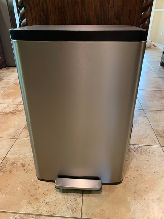 Kohler 47L 12.4 gal stainless steel trash can