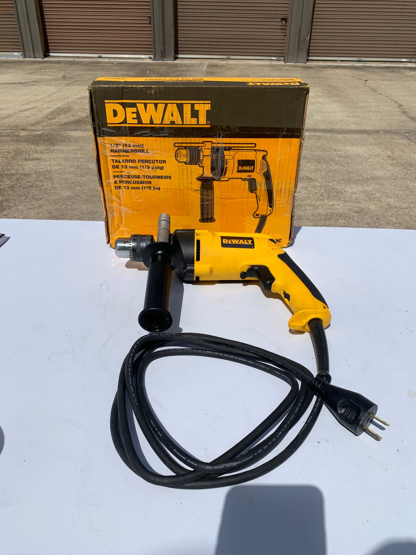 DEWALT Hammer Drill, 1/2-Inch, 7.8 -Amp