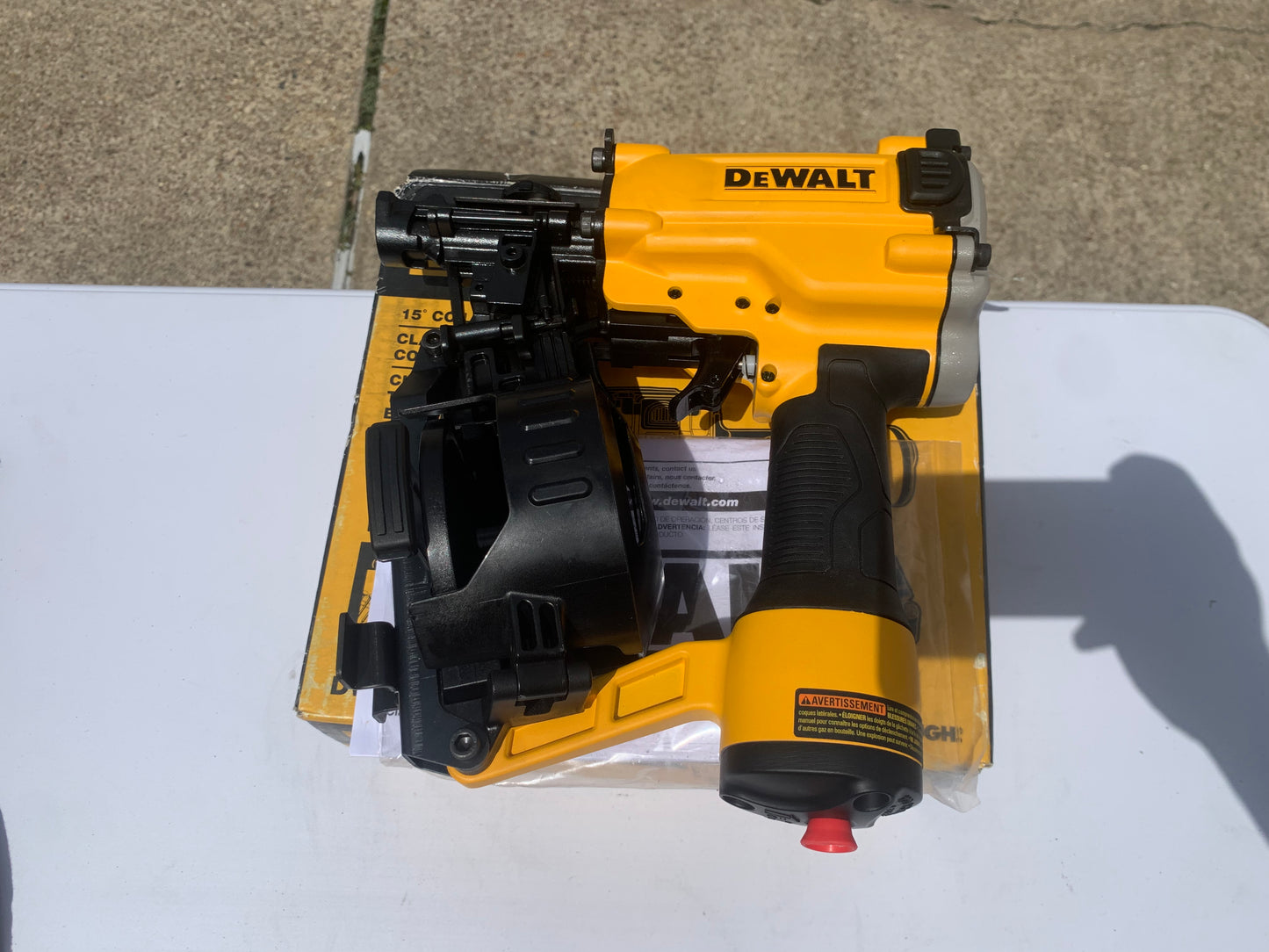 DEWALT DW45RN 15 degree Coil Roofing Nailer