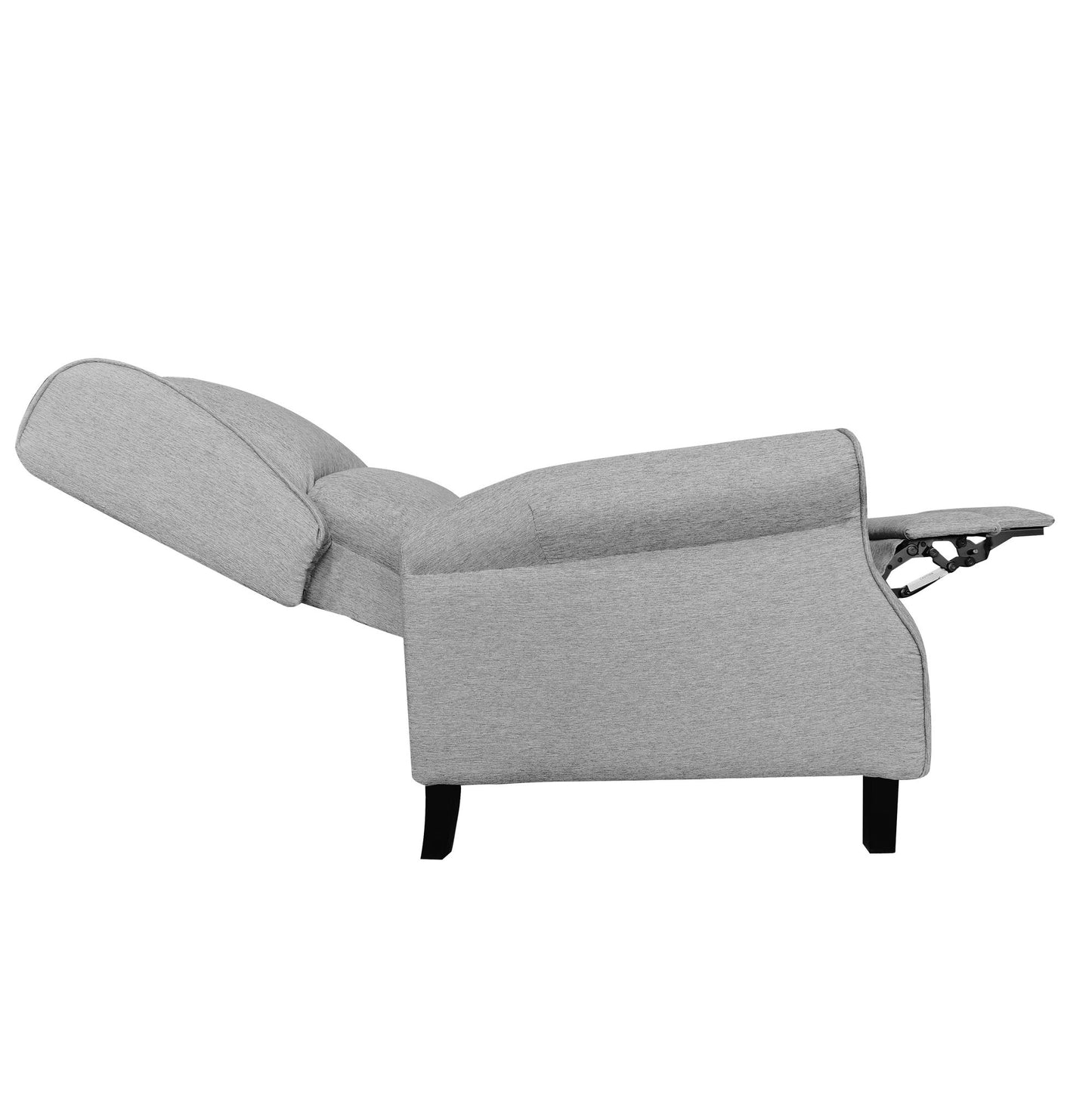 Classic Fabric Push back Recliner, Single Sofa Manual Recliner, with Padded Seat, Backrest, for Living Room, Bedroom