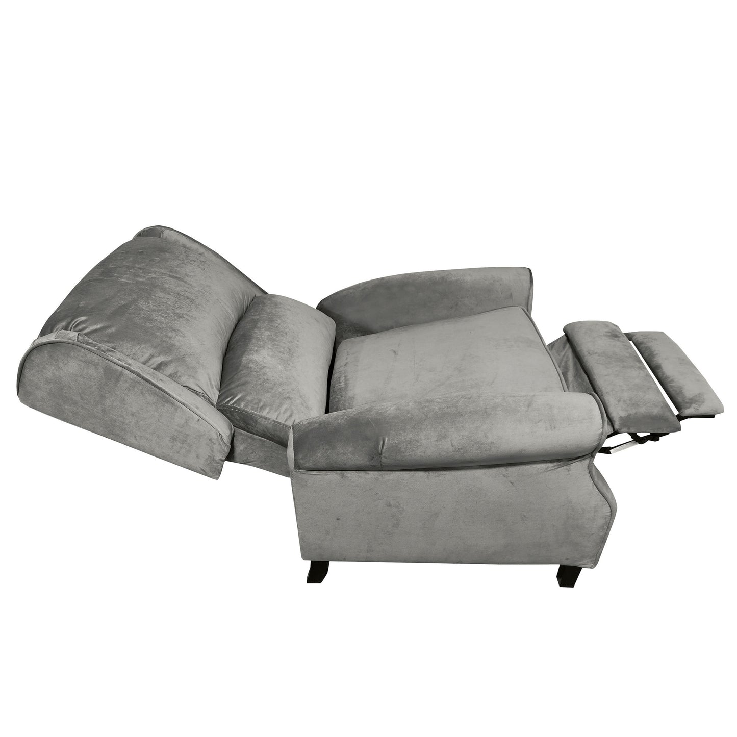 Classic Fabric Push back Recliner, Single Sofa Manual Recliner, with Padded Seat, Backrest, for Living Room, Bedroom