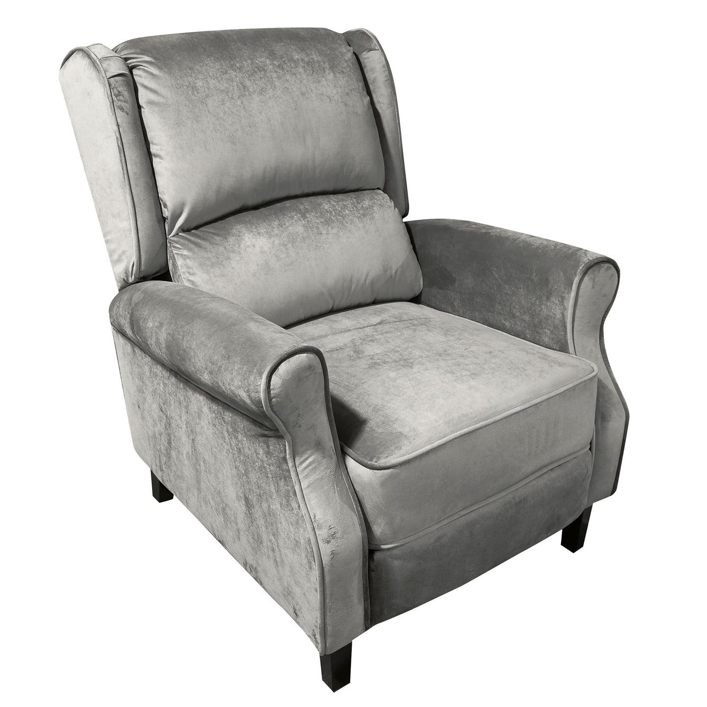 Classic Fabric Push back Recliner, Single Sofa Manual Recliner, with Padded Seat, Backrest, for Living Room, Bedroom