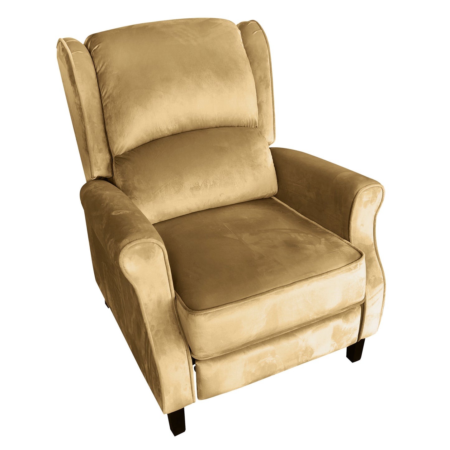 Classic Fabric Push back Recliner, Single Sofa Manual Recliner, with Padded Seat, Backrest, for Living Room, Bedroom