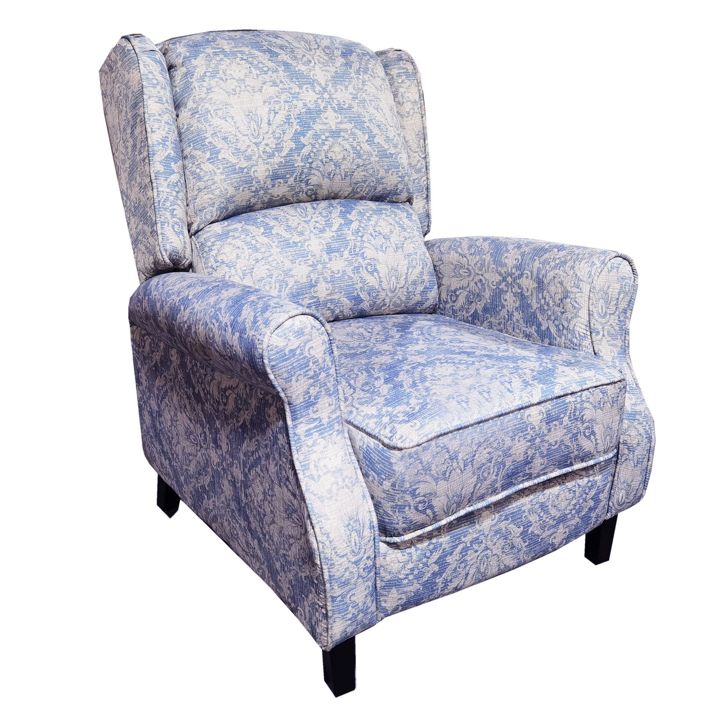 Classic Fabric Push back Recliner, Single Sofa Manual Recliner, with Padded Seat, Backrest, for Living Room, Bedroom