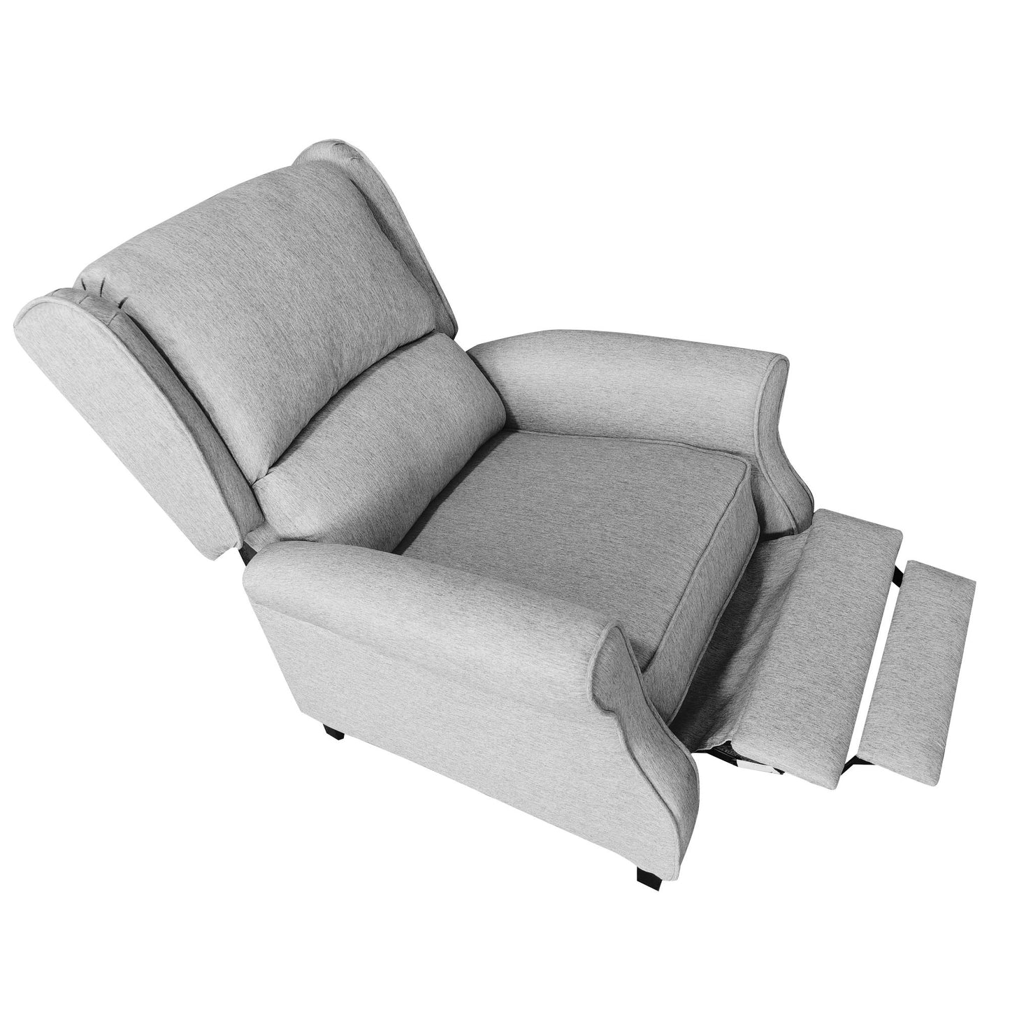 Classic Fabric Push back Recliner, Single Sofa Manual Recliner, with Padded Seat, Backrest, for Living Room, Bedroom